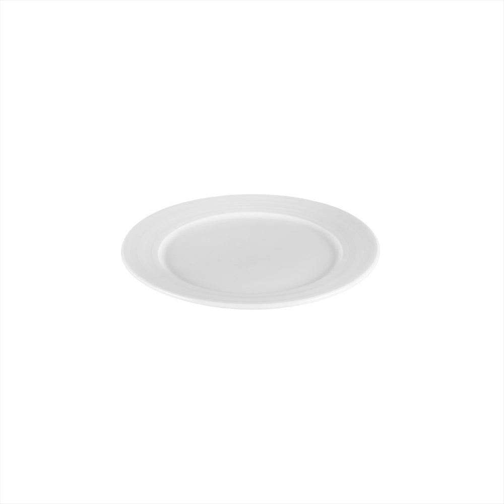 Lizbon dia.9.25" Round White Porcelain Plate