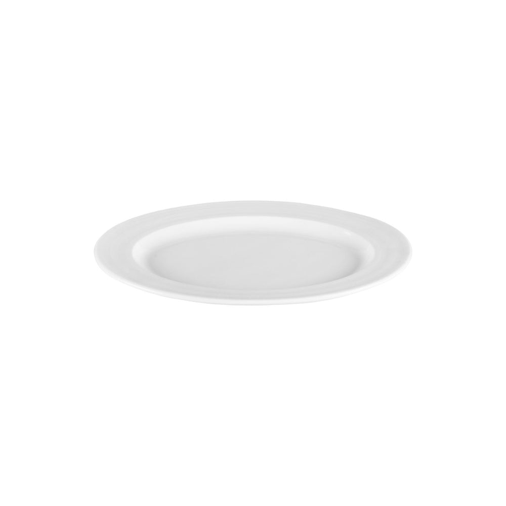 Lizbon 11.25" x 8" x h:1" Oval White Porcelain Platter