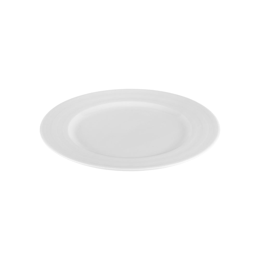 Lizbon dia.12.5" Round White Porcelain Plate