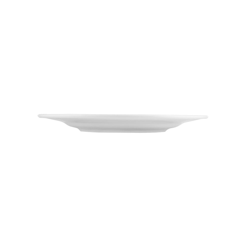 Lizbon dia.12.5" Round White Porcelain Plate