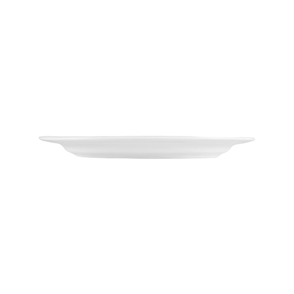 Lizbon 13.25" x 9.25" x h:1.25" Oval White Porcelain Platter