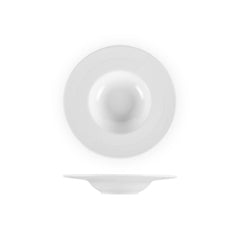 Madrid dia.8.75" h:1.25" 6 oz. Round White Porcelain Bowl