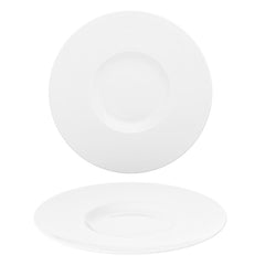 Madrid dia.12.25" Round White Porcelain Plate