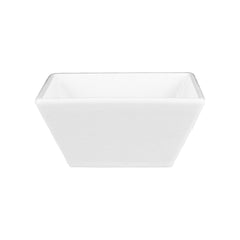 Merid 4" x 4" x h:2" 7 oz. Square White Porcelain Bowl