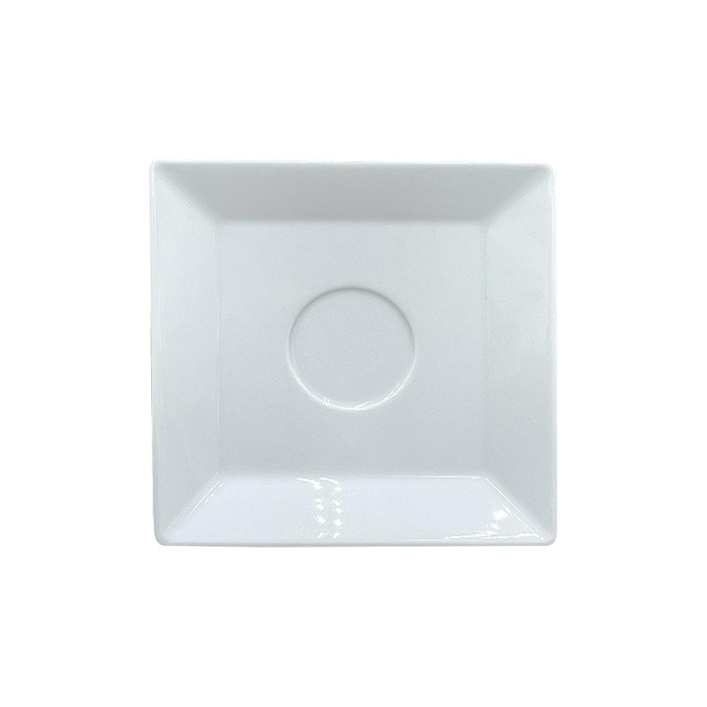 Merid 5.5" x 5.5" Square White Porcelain Saucer