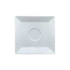 Merid 5.5" x 5.5" Square White Porcelain Saucer