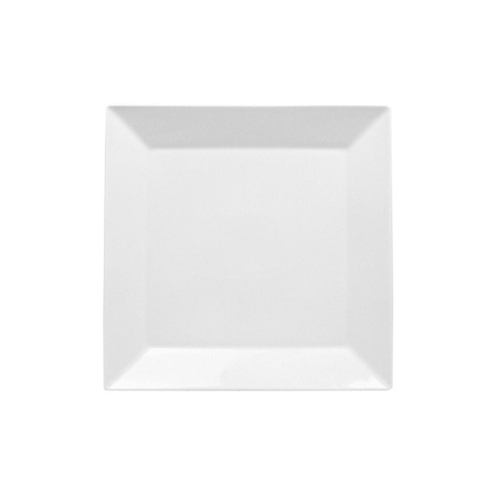 Merid 9.5" x 9.5" Square White Porcelain Plate