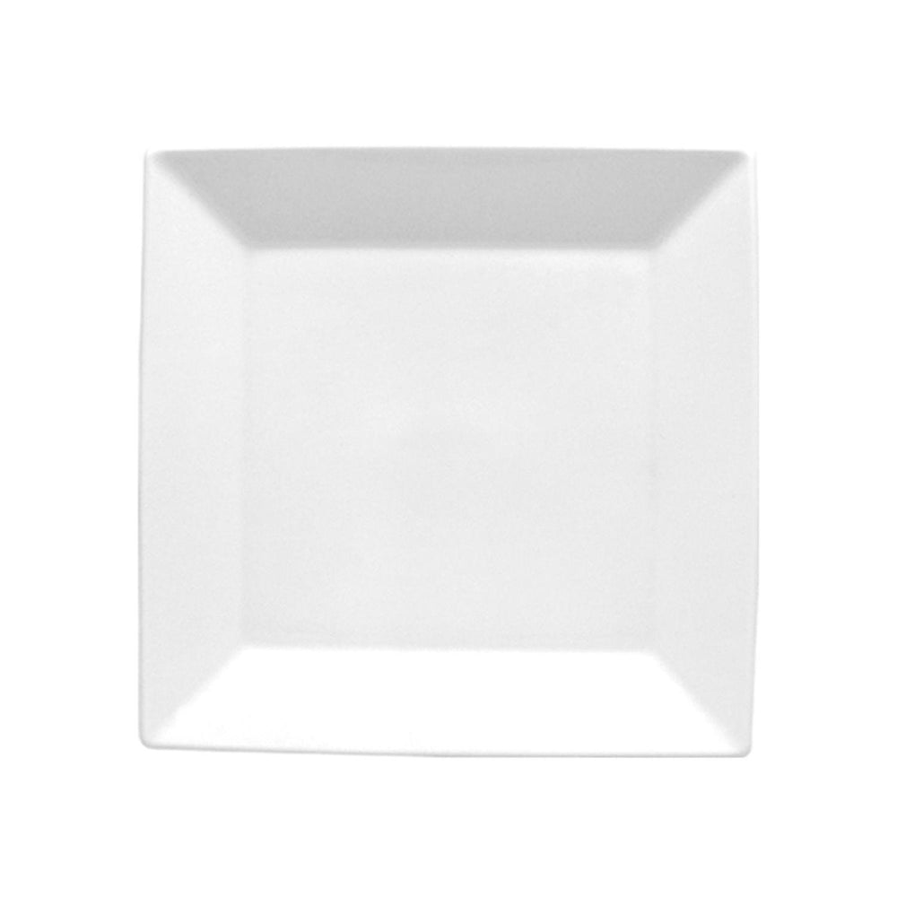 Merid 10.5" x 10.5" Square White Porcelain Plate