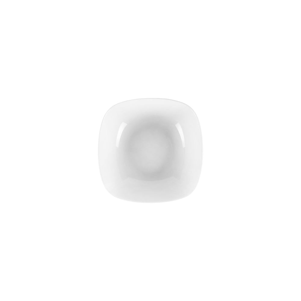 Mimoza 6.25" x 6.25" x h:1.75" 12 oz. Square White Porcelain Bowl