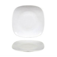Mimoza 6.25" x 6.25" Square White Porcelain Plate