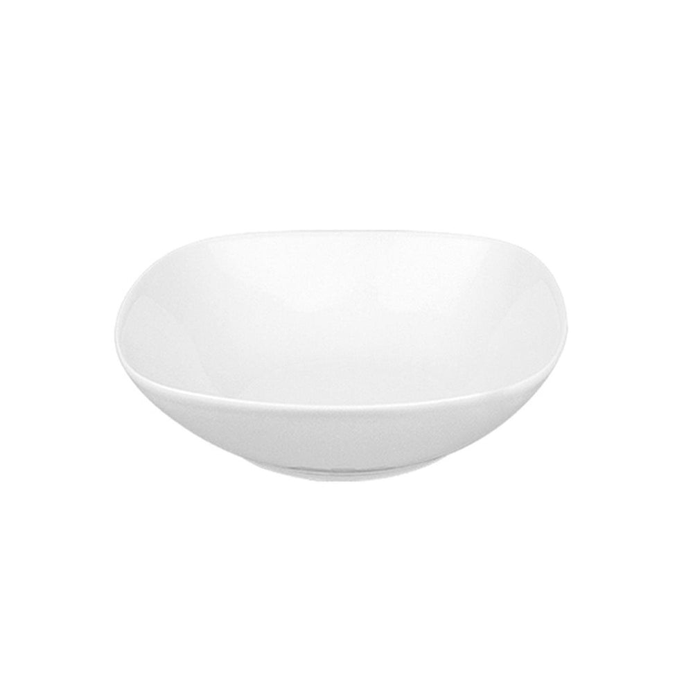 Mimoza 6.75" x 6.75" x h:2" 23 oz. Square White Porcelain Bowl