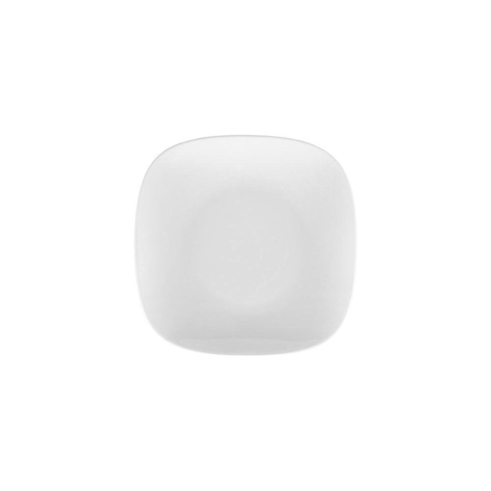 Mimoza 7" x 7" Square White Porcelain Plate