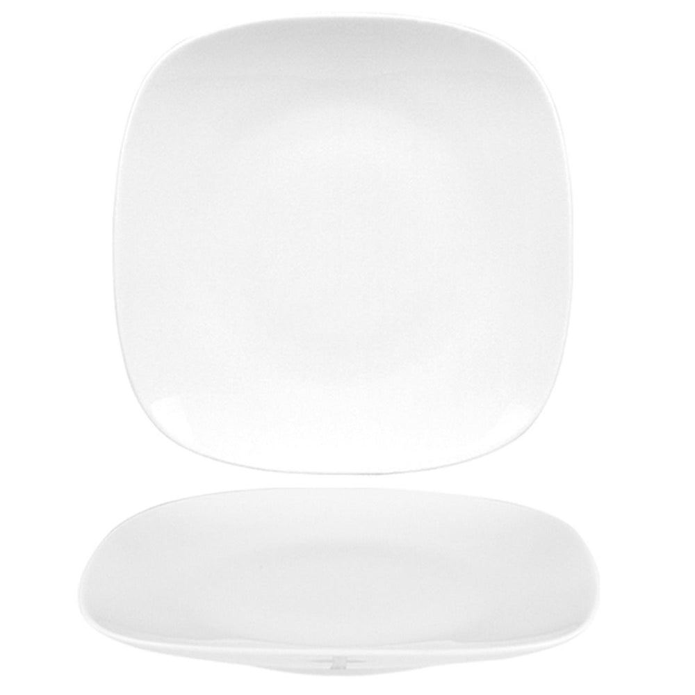 Mimoza 8.5" x 8.5" Square White Porcelain Plate