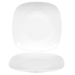 Mimoza 8.5" x 8.5" Square White Porcelain Plate