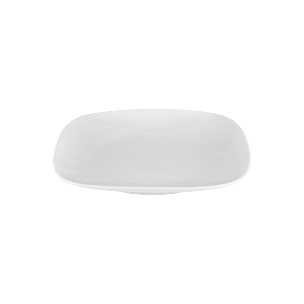 Mimoza 10" x 10" Square White Porcelain Plate