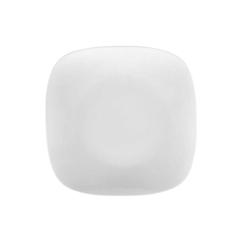 Mimoza 10" x 10" Square White Porcelain Plate