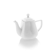 Mimoza dia.5.5" h:5.25" 25 oz. Round White Porcelain Coffee/Tea Pot
