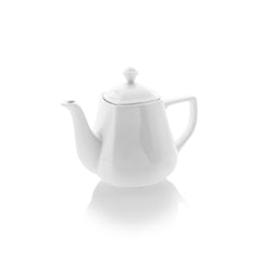 Mimoza dia.8.5" h:6.75" 45 oz. Round White Porcelain Coffee/Tea Pot