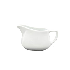 Delta 6" x 3.5" x h:3.5" 12 oz. Oval White Porcelain Sauce Boat