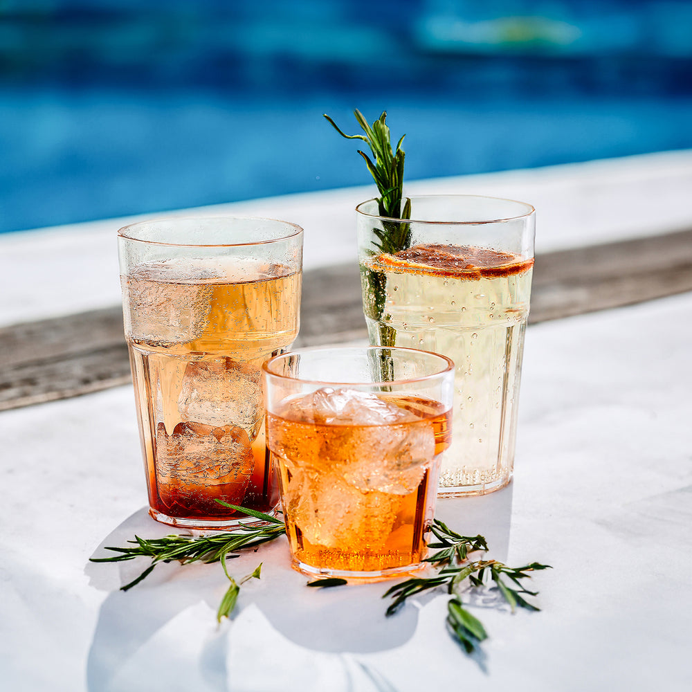 Casablanca dia.3.25" h:3.5" 8 oz. Round Frosted Polycarbonate Tumbler