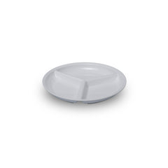 Rubikap Delta dia.9" Round White Polycarbonate Plate