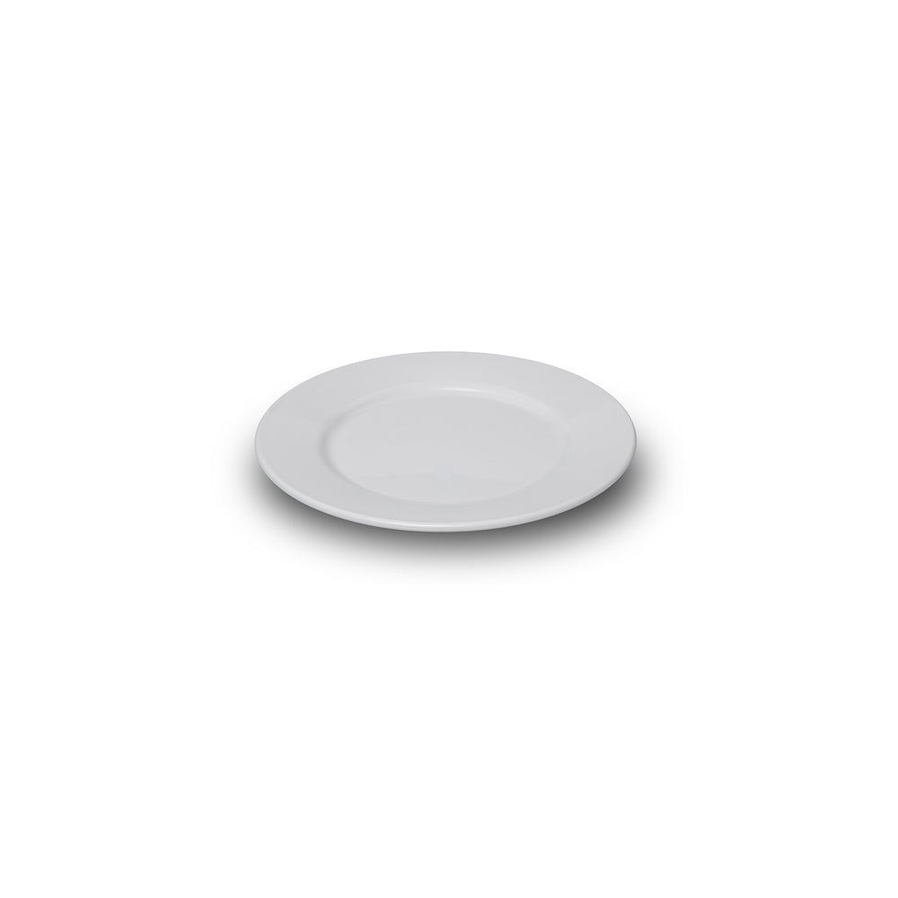 Rubikap Delta dia.7.5" Round White Polycarbonate Plate