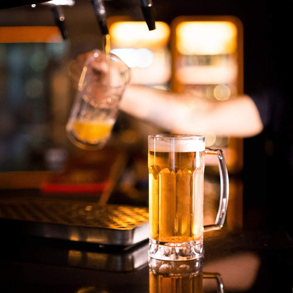 Premium dia.3.25" h:6.75" 19 oz. Round Clear Polycarbonate Beer Mug