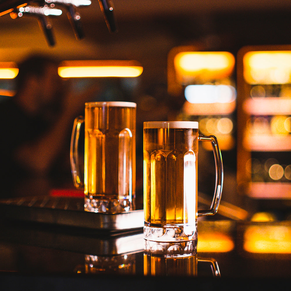 Premium dia.3.25" h:6.75" 19 oz. Round Clear Polycarbonate Beer Mug