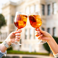 Premium dia.3.25" h:8.75" 16 oz. Round Clear Polycarbonate Cocktail/Wine