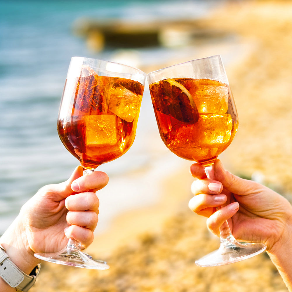 Premium dia.3.25" h:8.75" 16 oz. Round Clear Polycarbonate Cocktail/Wine