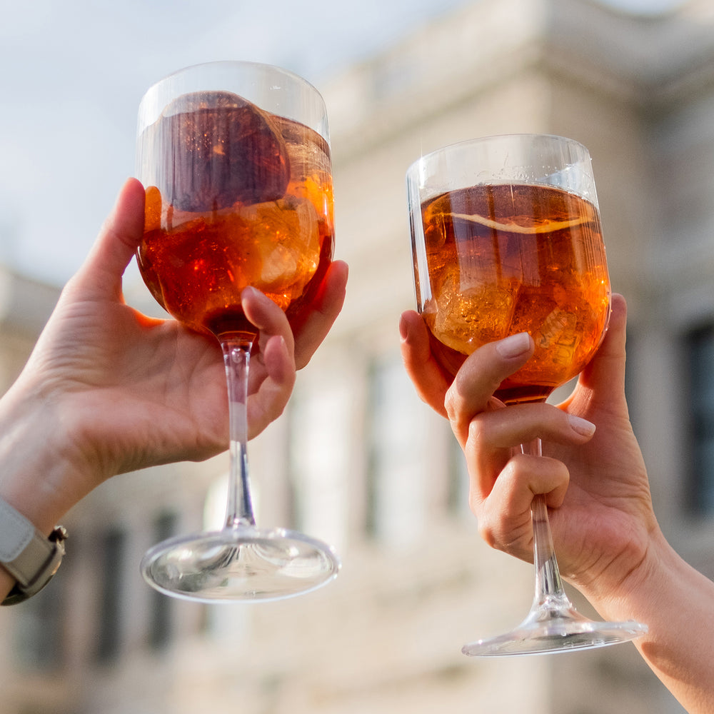 Premium dia.3.25" h:8.75" 16 oz. Round Clear Polycarbonate Cocktail/Wine