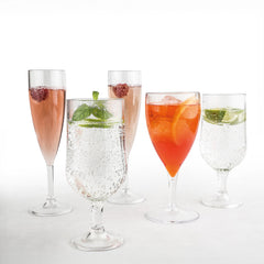 Premium dia.2.25" h:8.5" 6 oz. Round Clear Polycarbonate Champagne Flute