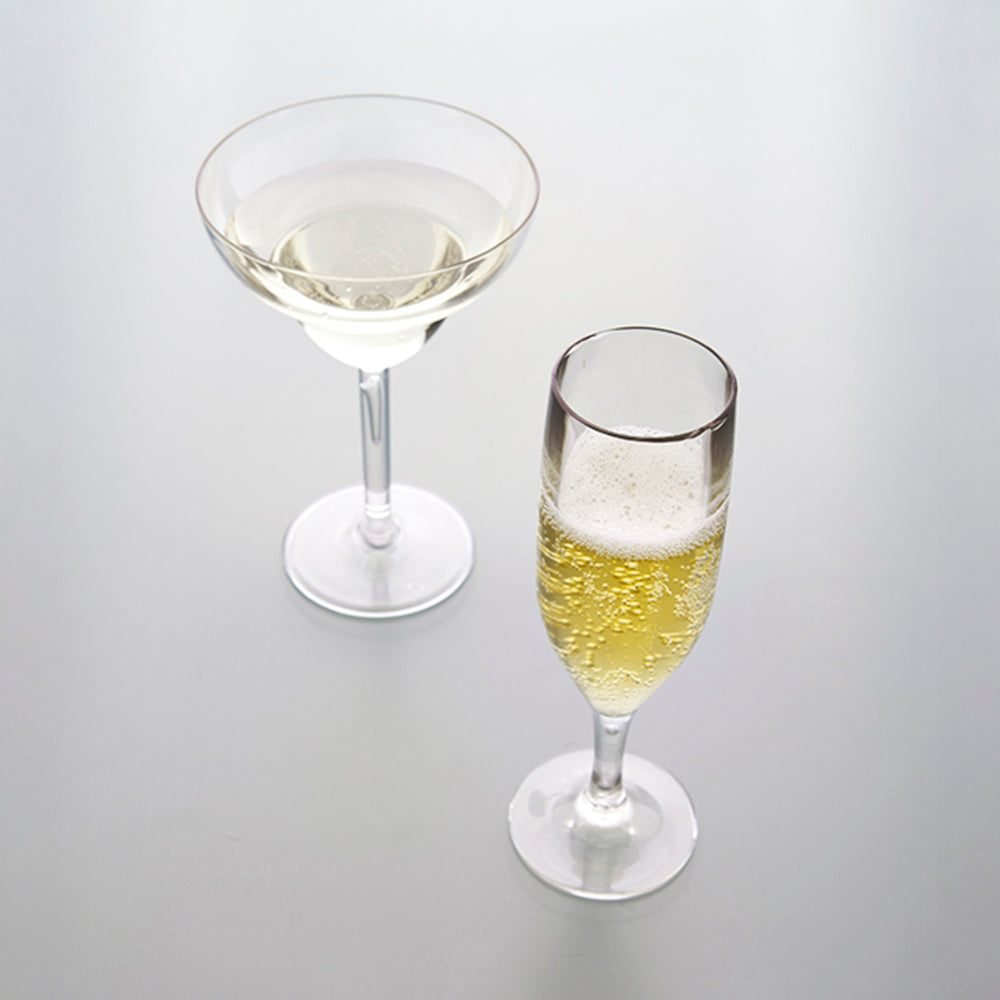 Premium dia.2.25" h:8.5" 6 oz. Round Clear Polycarbonate Champagne Flute