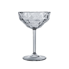 Premium dia.4.25" h:6.25" 9 oz. Round Charcoal Polycarbonate Goblet