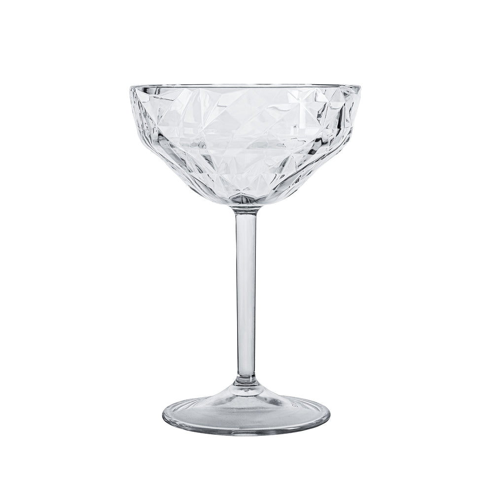 Premium dia.4.25" h:6.25" 9 oz. Round White Polycarbonate Goblet