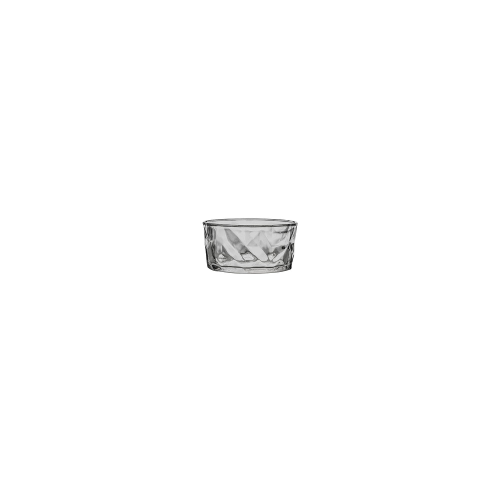 Premium dia.3.5" h:1.5" 5 oz. Round Charcoal Polycarbonate Bowl