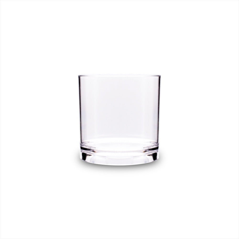 Premium dia.3" h:3" 8 oz. Round Clear Polycarbonate Whisky Glass