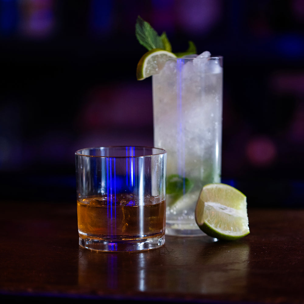 Premium dia.3" h:3" 8 oz. Round Clear Polycarbonate Whisky Glass