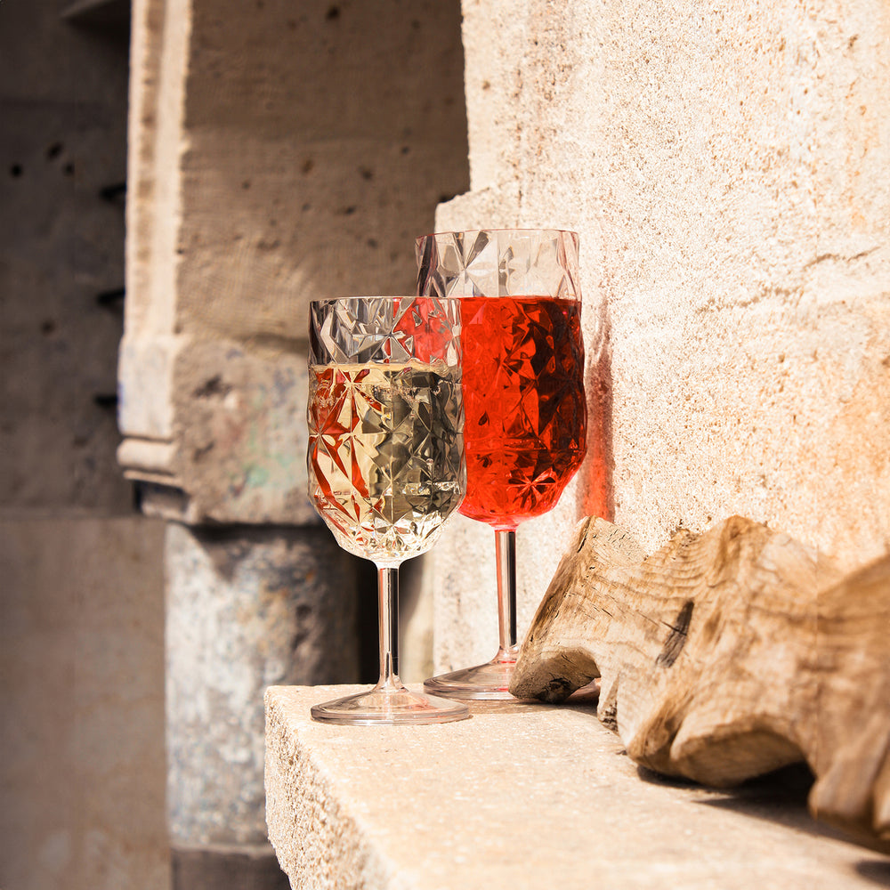 Prism dia.2.5" h:7" 8 oz. Round Clear Polycarbonate Goblet