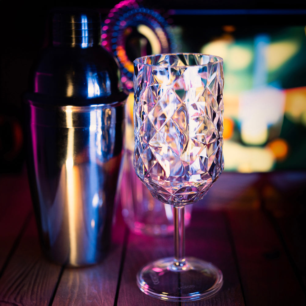 Prism dia.2.75" h:8.25" 14 oz. Round Clear Polycarbonate Goblet