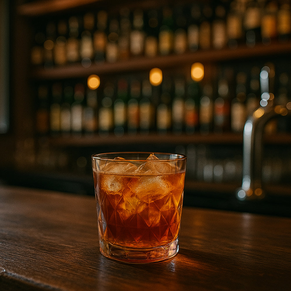 Prism dia.3.5" h:3.5" 10 oz. Round Amber Polycarbonate Rocks/Old Fashioned