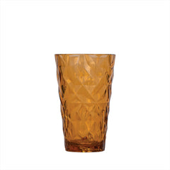 Prism dia.3.5" h:5.5" 14 oz. Round Amber Polycarbonate High-Ball