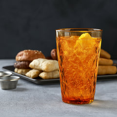 Prism dia.3.5" h:5.5" 14 oz. Round Amber Polycarbonate High-Ball