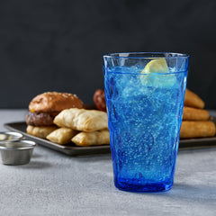 Prism dia.3.5" h:5.5" 14 oz. Round Blue Polycarbonate High-Ball