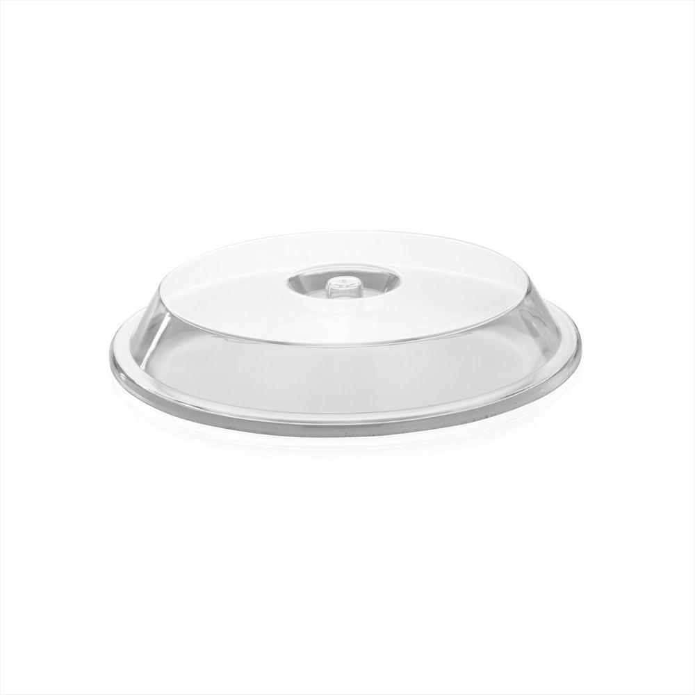 Rubikap Cover dia.9.25" h:1.5" Round Clear Polycarbonate Plate Cover