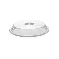 Rubikap Cover dia.9.25" h:1.5" Round Clear Polycarbonate Plate Cover