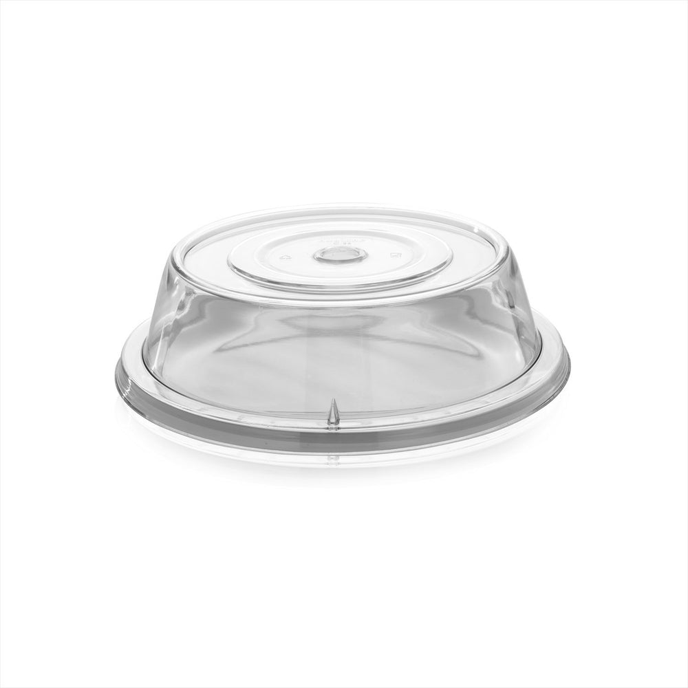 Rubikap Cover dia.9.5" h:2.5" Round Clear Polycarbonate Plate Cover