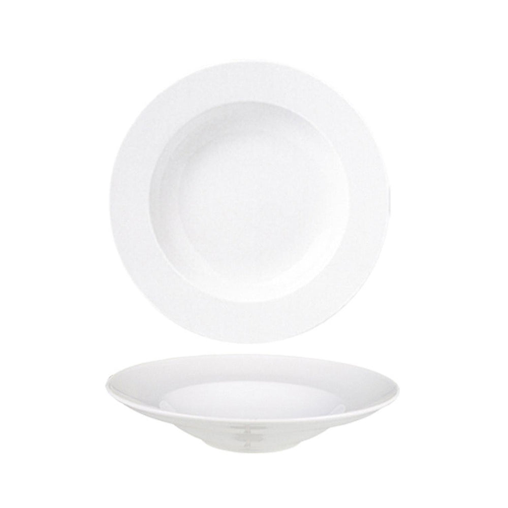 Delta dia.10" h:2" 10 oz. Round White Porcelain Bowl
