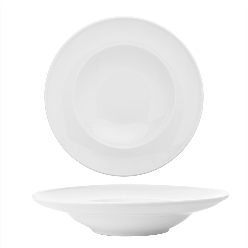 Delta dia.11.75" h:2.5" 17 oz. Round White Porcelain Bowl