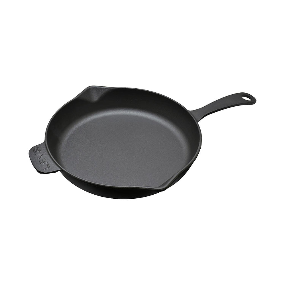 Turgla Cast Iron dia.11" h:2" Round Matte Black Cast Iron Skillet